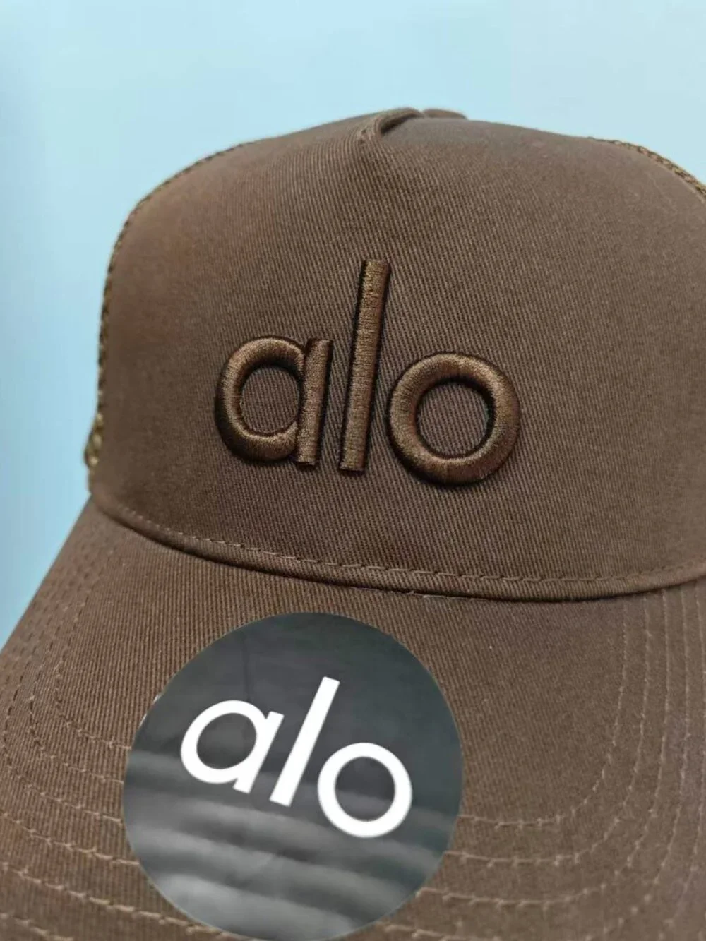 🤎 Alo Yoga District Trucker Hat Coffee Color 🤎 One Sz Sun hat